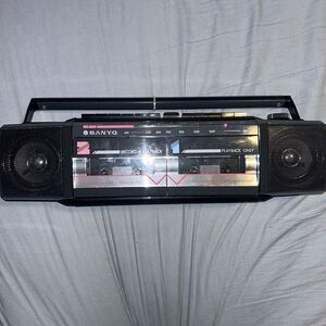 Vintage Rare‎ SANYO 80s MS450 AM FM Stereo Radio Cassette Recorder Boombox